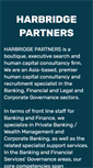 Mobile Screenshot of harbridgepartners.com