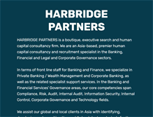 Tablet Screenshot of harbridgepartners.com